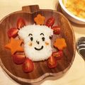 ＲＫくんママ's cooksnap of when they made 自己流キャラ弁 食パンマン.