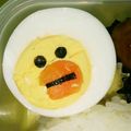 ako❀'s cooksnap of when they made キャラ弁☆LINE サリーゆで卵.