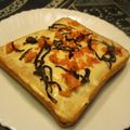 ジョングレ's cooksnap of when they made ＊塩こんぶと鮭のチーズトースト＊.