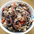 まーさんれなさん's cooksnap of when they made ひじきの煮物リメイク☆卵とじ丼.