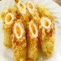 てきとう厨房's cooksnap of when they made ちくわとチーズの磯辺揚げ.