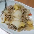 くりりん３'s cooksnap of when they made ノンオイルで♬豚挽肉と白菜の辛味噌炒め.