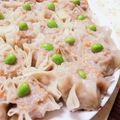 あずきなもなか's cooksnap of when they made 餃子の皮でカニシューマイ.