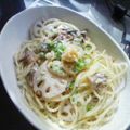 mametan's cooksnap of when they made オイルサーディンのパスタ.