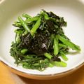 バジラ's cooksnap of when they made 春菊の海苔和え.