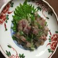 toujours＊'s cooksnap of when they made 居酒屋気分☆あじのたたき.