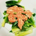 ☆ねこきんぎょ☆'s cooksnap of when they made あさつきのぷっちん×ごまマヨ♪.