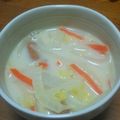 逆さナマズ's cooksnap of when they made 白菜たっぷり豆乳スープ.