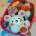 GolfLove's cooksnap of when they made キャラ弁☆魚肉ソーセージのロールケーキ風.