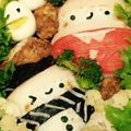 なむい's cooksnap of when they made 俵おむすびサンタさんクリスマスのお弁当♪.