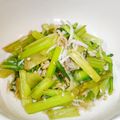 coyoyoc's cooksnap of when they made かぶの葉のしらす干し炒め.