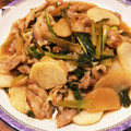おはるさん＊'s cooksnap of when they made かぶ菜と豚肉のオイスターソース炒め.