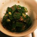 miku✻'s cooksnap of when they made オクラのおかか和え☆お弁当おかず.