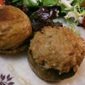 San00's cooksnap of when they made 簡単★ホワイトマッシュルーム肉詰め★.