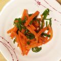 take♪aki♪'s cooksnap of when they made 人参とピーマンのきんぴら☆.