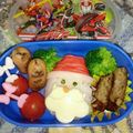 aki178aki's cooksnap of when they made 簡単!サンタさんおにぎり.