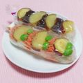 まあまま☆0403's cooksnap of when they made さつま芋と鮭のスティックおにぎり.