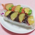 まあまま☆0403's cooksnap of when they made スティックおにぎりさつま芋とあんこ.