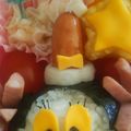 るみるみママさん's cooksnap of when they made クリスマス キャラおかず＊サンタ帽.