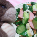korakko's cooksnap of when they made きゅうりとハムの中華風炒め.