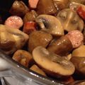 ばぢこ's cooksnap of when they made キノコとソーセージのアヒージョ.