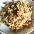 nishimo's cooksnap of when they made 豚肉ともやしのふんわり玉子炒飯♪.
