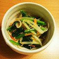ユウコリンコさん's cooksnap of when they made ☆もやしとほうれん草ナムル☆.