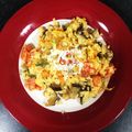 クックOAIMT3☆'s cooksnap of when they made ナスとチキンのトマトクリームリゾット☆.