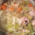 sosukeママ's cooksnap of when they made 鶏肉と白菜の鍋もどきスープ.