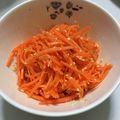 ponzo's cooksnap of when they made 簡単副菜、にんじんのナムル.