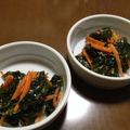 huto☆'s cooksnap of when they made ✿わかめとニンジンの胡麻和え✿.