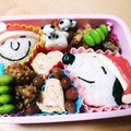 うめきち０９２８'s cooksnap of when they made キャラ弁☆スヌーピーサンタのクリスマス.