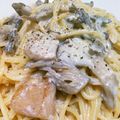 どるーわ's cooksnap of when they made きのこチーズクリームパスタ.