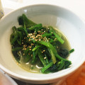 クックV4WJS0☆'s cooksnap of when they made 材料3つ ほうれん草のナムル風おひたし.