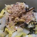 かずのにゃんこ's cooksnap of when they made あと一品！超簡単★白菜のごまドレサラダ.