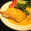 ひさかた's cooksnap of when they made 魚のムニエルのカレーソース.