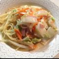 MiMi…'s cooksnap of when they made 白菜とチーズでカルボナーラ風パスタ.