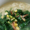 かぴーな's cooksnap of when they made 桜えびと大根の葉の塩ラーメン.