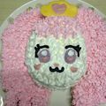 たかこ♬'s cooksnap of when they made 簡単☆プリキュア☆パフのバースデーケーキ.