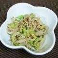 ◎ブルーベリー◎'s cooksnap of when they made もやしとキャベツのオイごま和え　どすぇ.