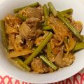 クックHN34G2☆'s cooksnap of when they made カシラにニンニクの芽＆新たまねぎ！.