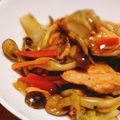 Sac’HiNa's cooksnap of when they made 鮭と白菜でオイスター煮.