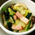 メイプルレモン's cooksnap of when they made 白菜と小松菜のベーコン炒め.