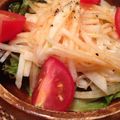 おじゃこむまろん's cooksnap of when they made 大根と白菜の塩もみサラダ☆柿ドレッシング.