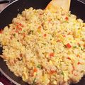 由紀なん's cooksnap of when they made 色鮮やか♡簡単シーフードピラフ.