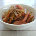 nasubeam's cooksnap of when they made ウインナーとごぼうのきんぴら.