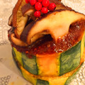 ごはん倶楽部's cooksnap of when they made 宿儺かぼちゃと飛騨しいたけのえごまソース.