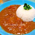 YUH♡ママ's cooksnap of when they made 圧力鍋3分☆サバ缶と大根の和風カレー.