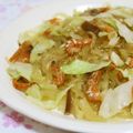 mmameco's cooksnap of when they made あるもの焼きビーフン.