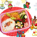 a15man's cooksnap of when they made 幼稚園のお弁当☆サンタおにぎり☆.